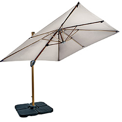 Image of Hartman Aegean Folie 2.5m Square Cantilever Parasol - Shell