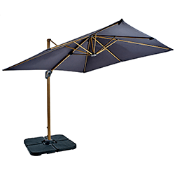 Image of Hartman Aegean Folie 2.5m Square Cantilever Parasol - Dark Grey