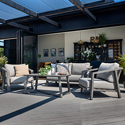Small Image of Hartman Alora 2 Seat Sofa Lounge Set in Taupe / Moon