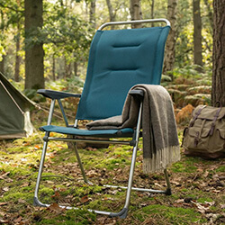 Image of Lafuma Alu Cham AirComfort Folding Armchair - Coral Blue - LFM2804