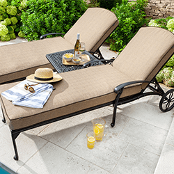 Small Image of Hartman Amalfi Lounger Duet Set in Bronze Amber