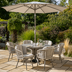 Image of Hartman Aries 6 Seat Round Dining Set