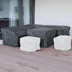 Small Image of Hartman Aries Square Corner Set with Adjustable Table Covers