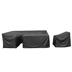 Small Image of Hartman Asher Rectangular Casual Dining Set Cover