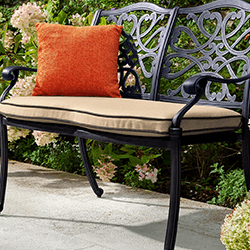 Image of Hartman Capri 2 Seat Bench in Bronze/Amber