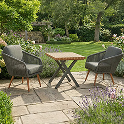Image of Hartman Eden 2 Seater Bistro Set in Juniper / Moss