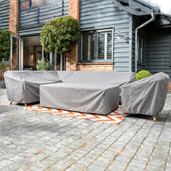 Small Image of Hartman Eden Rectangular Casual Corner Dining Set Cover