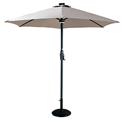 Image of Hartman 2.5m Elite Round Garden Parasol in Dove
