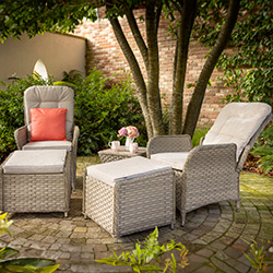 Image of Hartman Eton Reclining Companion Set in Beech/Oatmeal