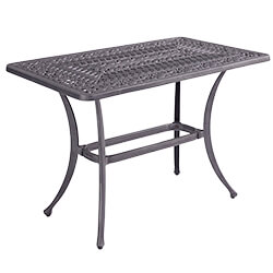 Small Image of Hartman Capri Rectangular Tall Casual Coffee Table in Antique Grey