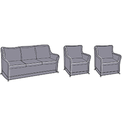 Image of Hartman Heritage 3 Seater Lounge Set Cover