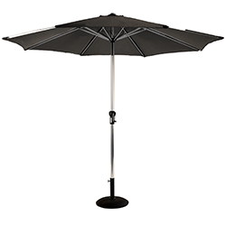 Small Image of Hartman Luxury Round 2.5m Parasol - Dark Grey