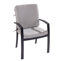 Image of EX DISPLAY / COLLECTION ONLY Jamie Oliver Dining Chair With Cushion in Riven/Pewter