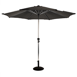 Image of Hartman Luxury Round 3m Parasol - Dark Grey