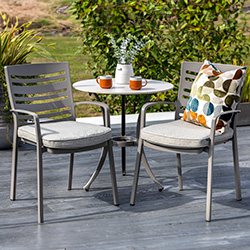 Small Image of Hartman Lyra Bistro Set in Crimini / Moon