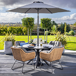 Small Image of Hartman Rayo 4 Seat Dining Set