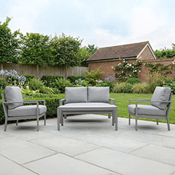 Small Image of Hartman Rio 2 Seat Lounge Set in Taupe and Pewter