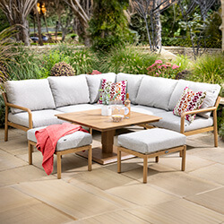 Small Image of Hartman Sahara Square Corner Sofa Set with Adjustable Table
