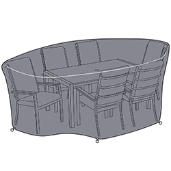 Small Image of Hartman Singapore 6 Seater Rectangular Dining Set Cover