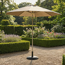 Image of Hartman 2.5m Traditional Parasol in Moss / Wheatgrass