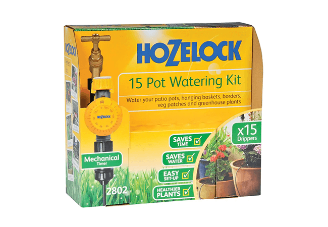 Image of Hozelock 15 Pot Watering Kit with Mechanical Timer