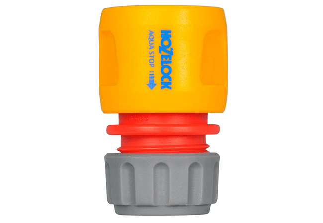 Image of Hozelock Hose End Aqua Stop Connector - 2185