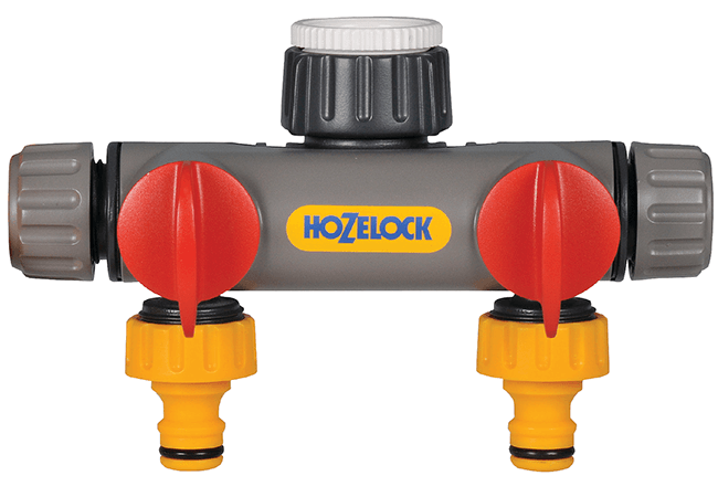 Image of Hozelock 2 Way Tap Connector - 2252-0000