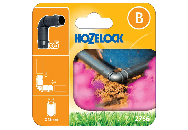 Image of Hozelock Micro Irrigation Elbow Connector (Pack of 5) - 2766