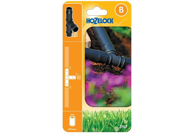 Image of Hozelock Micro Irrigation T-Connector (Pack of 5) - 2767
