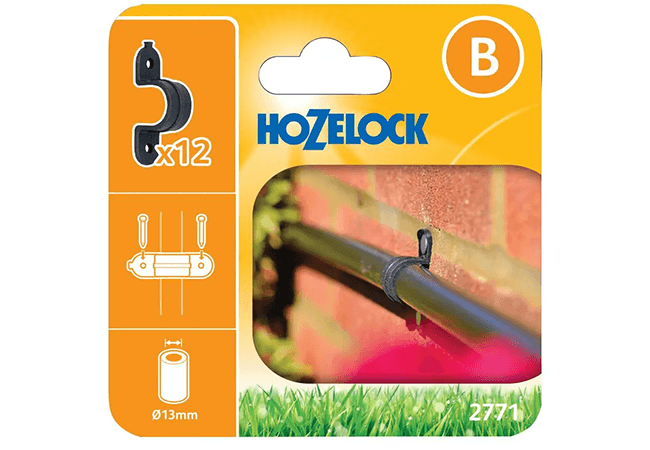Image of Hozelock Micro Irrigation Wall Clip (13mm) - 2771