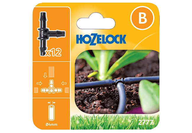 Image of Hozelock Micro Irrigation T-Connector (4mm) - 2777