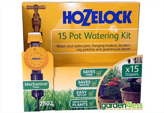 Image of Hozelock 15 Pot Watering Kit with Mechanical Timer
