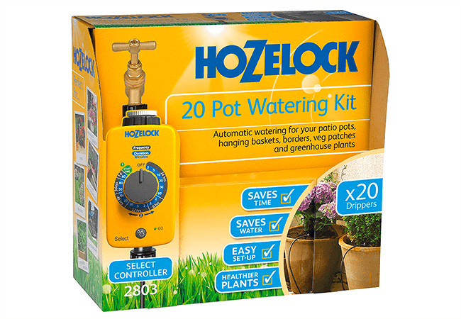 Image of Hozelock 20 Pot Automatic Watering Kit with Select Timer