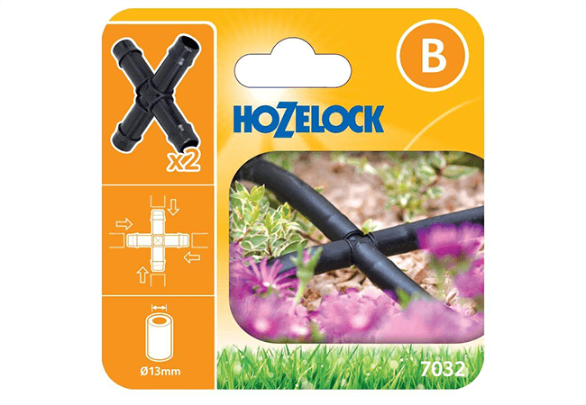 Image of Hozelock 13mm Cross Fittings (Pack of 7) - 7032