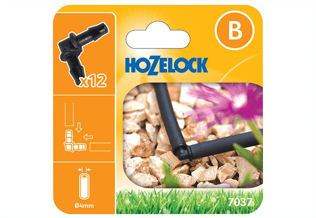 Image of Hozelock Micro Irrigation Elbow Connectors 4mm - 7037