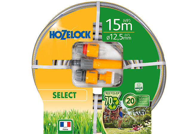 Image of Hozelock Select 15m Garden Hose and Fittings Set