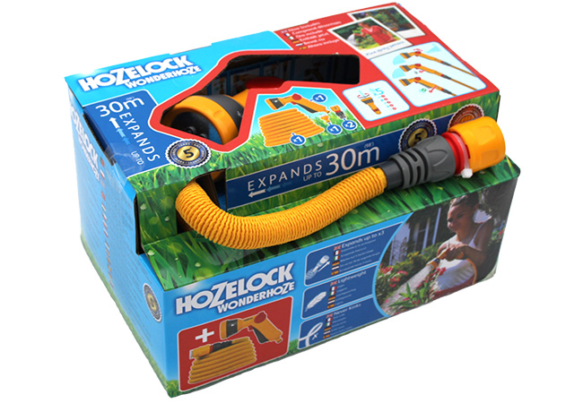 Image of Hozelock Wonderhoze 30m Expandable Hose with Gun