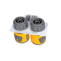 Image of Hozelock Soft Touch Hose End Connector - Twin Pack - 2070