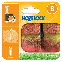Image of Hozelock Micro Irrigation Wall Clip (4mm) - 2782