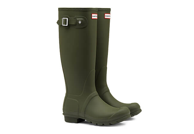 Image of Women's Original Tall Hunter Boots in Dark Olive