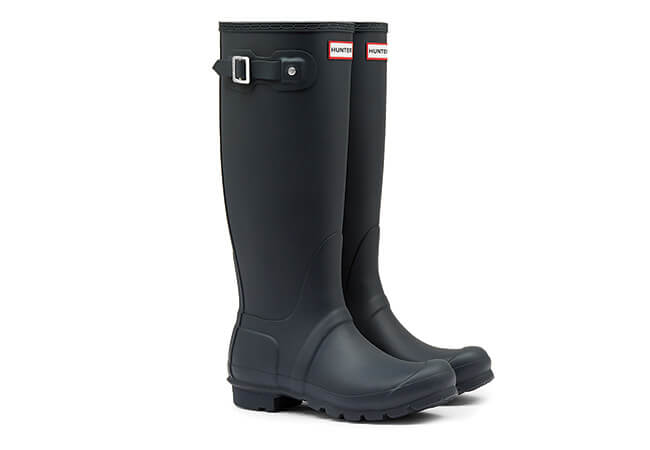 Image of Women's Original Tall Hunter Boots in Navy - UK 7