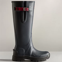 Image of Hunter Women's Balmoral Adjustable Wellington Boots - Navy - UK 3
