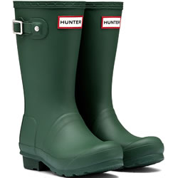 Image of Kids Original Hunter Wellies - Green