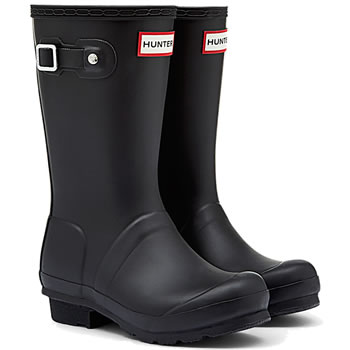 Image of Kids Black Hunter Wellies - UK Size 10 JNR