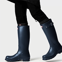 Image of Men's Original Tall Hunter Boots in Navy