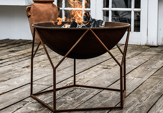 Image of Buckingham Firebowl - Rust Iron