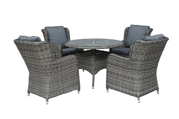 Image of EX DISPLAY / COLLECTION ONLY Seville 4 Seater 1.1m Round Dining Set by Katie Blake