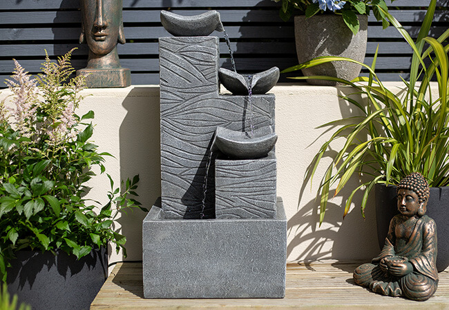 Image of Easy Fountain Jackson Pours Modern Collection Water Feature