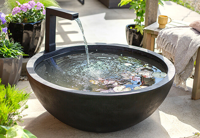 Image of Easy Fountain Modern Collection Large Patio Pond