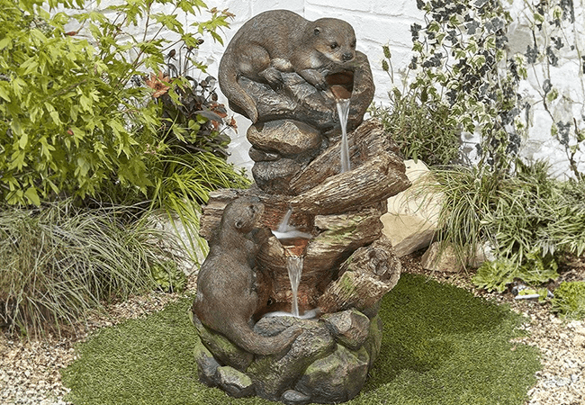 Image of Easy Fountain Otter Pools Garden Water Feature